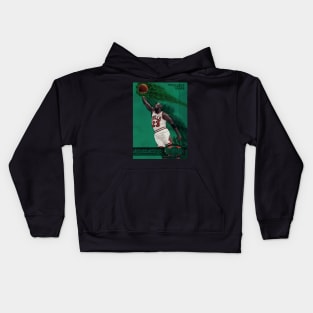 BASKETBALLART -JORDAN CARD 9 Kids Hoodie